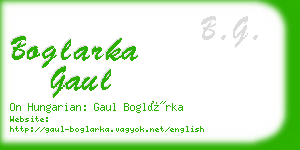 boglarka gaul business card